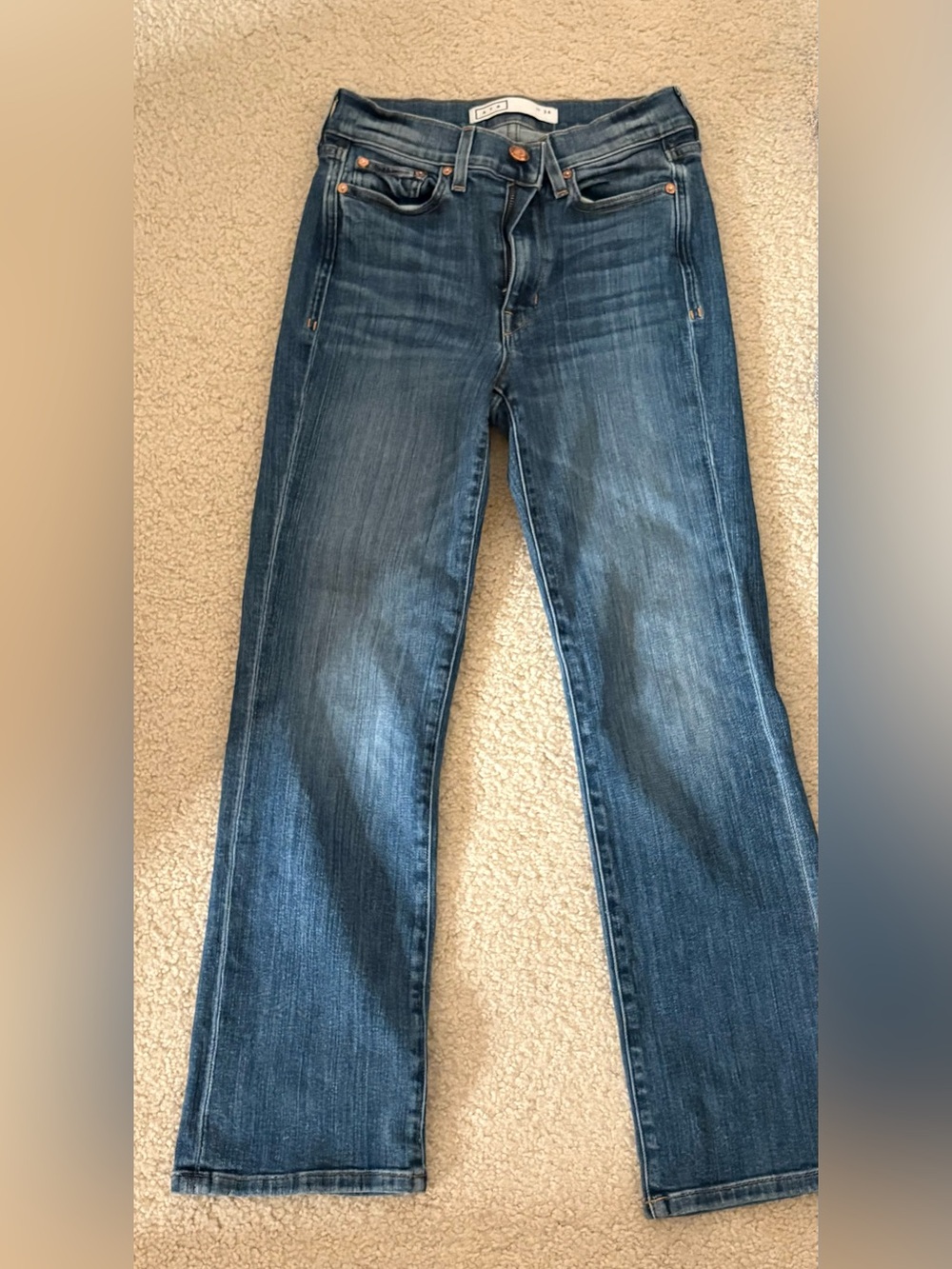 AYR Women's Straight-Leg Jeans in Blue